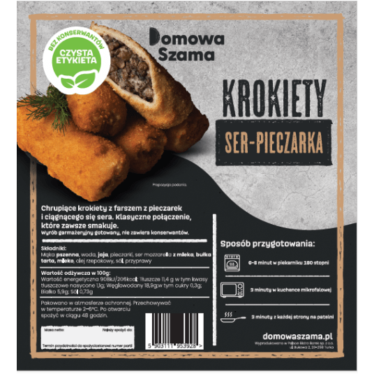 DS KROKIETY Z SEREM I PIECZARKAMI 350G